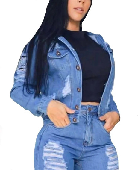 casaquinhos jeans femininos