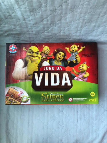 Jogo Da Vida Shrek Estrela Completo Antigo E Raro