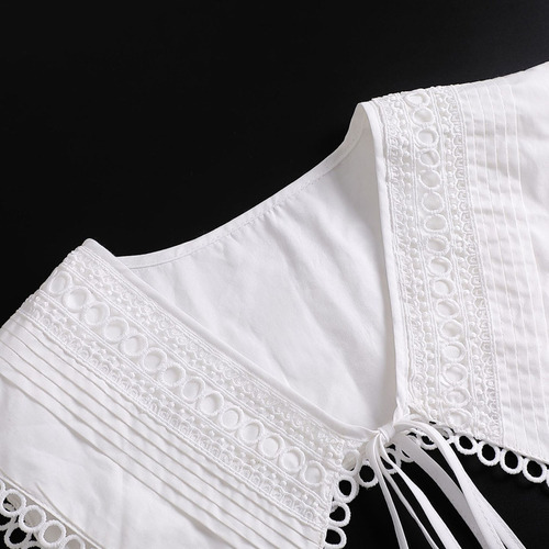 Decoración De Cuello Falso Blanco De Moda Para Mujer.