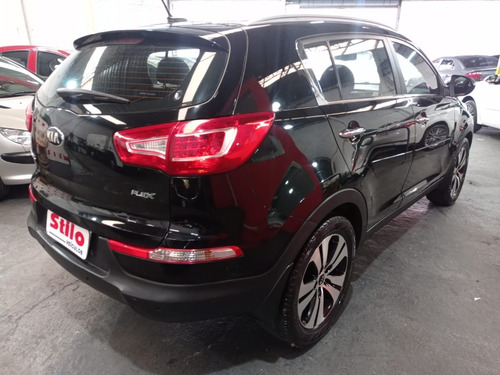 Imagem 3 de 12 de Sportage Ex2 2.0 Flex Automatica 2014 Preta Completo Teto !