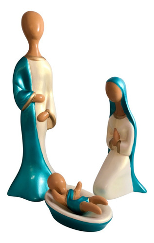Nacimiento Sagrada Familia Navideño Misterio De 3 Piezas