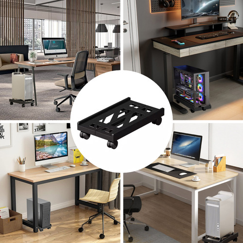 Soporte Universal Cpu Ajustable Torre Ventilado Computadora Black