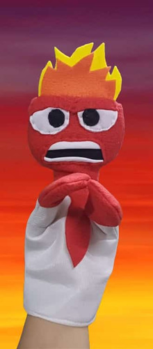 Títere De Mano Intensamente Emociones Furia