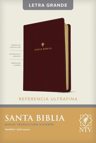 Biblia Ntv, Edición De Referencia Ultrafina Lt Grande Vino