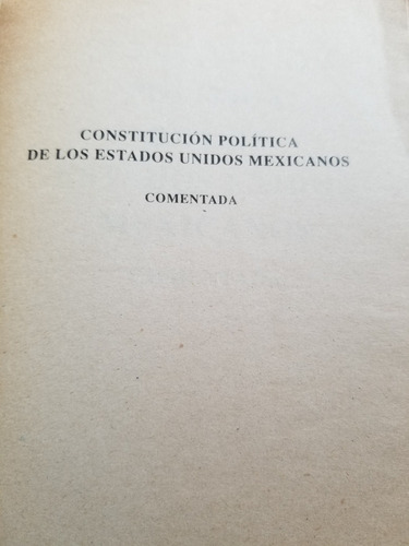 A0 Constitución Política Estados Unidos Mexicanos Comentada (Usado)