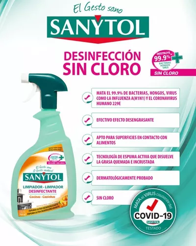 Sanytol Limpiador Desinfectante Antical Baños 750 ml - Atida