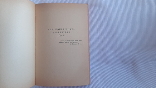 Imagen 2 de 5 de Les Nourritures Terrestres Andre Gide Le Livre De Poche
