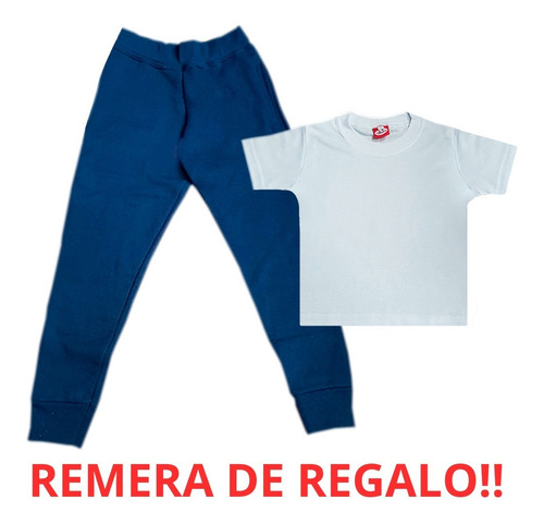 Imagen 1 de 4 de Colegial: Pantalón Con Puño De Frisa Talles 4 A 12