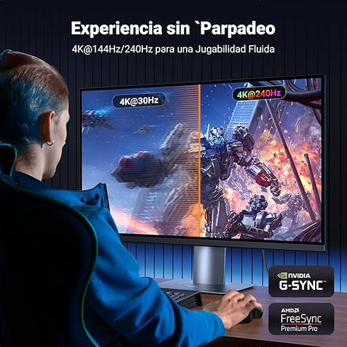 Cable Mini Displayport A Displayport 1.4 8k@60hz 4k@144hz 2m