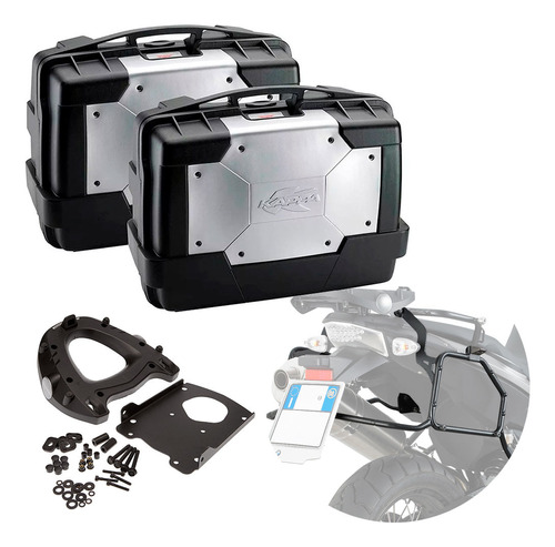 Baules Laterales 33 Litros P/ Bmw F 650 Gs Bicilindrica Twin