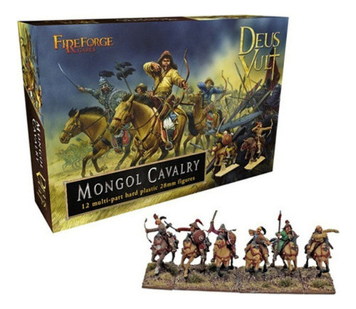 Cavalaria Mongol Fireforge Deus Vult Caixa 12 Mini Horde Rpg
