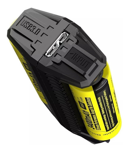 Imagen 10 de 10 de Cargador De Bateria Nitecore F-2 Usb 2 Slots