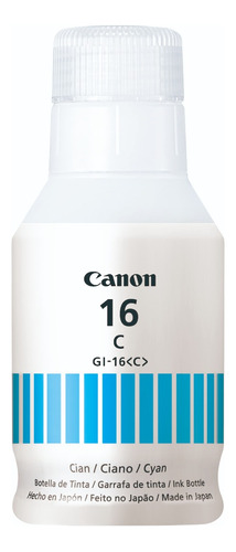 Botella De Tinta Canon, Cian Gi-16 C Lam