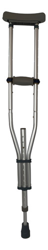 Muletas Aluminio Regulable Talle Universal Niños Adultos 617 Plateado