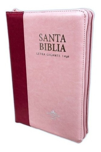 Biblia Reina Valera 1960 Letra Grande Pjr Cierre Indice Rosa