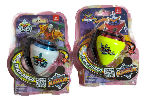 2 Trompos Edición Especial Cometa Kombat Con Videojuego
