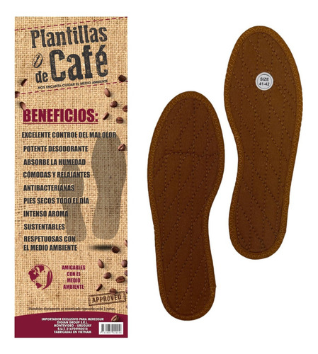 Plantillas De Café Antibacterianas - Sustentables 