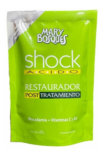 Shock Acido Restaurador Post Tratamiento Mary Bosques 250gr