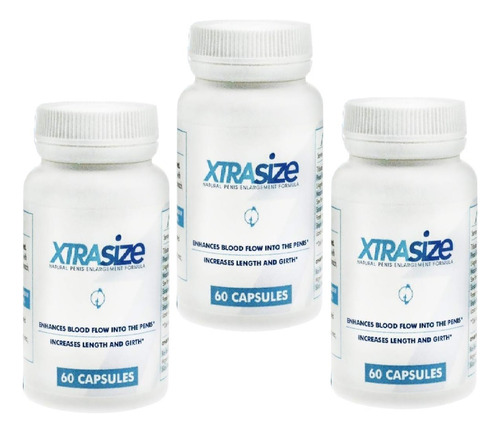 3 Pack Xtrasize Suplemento Alimenticio 60 Caps 3 Pack Sabor Sin Sabor