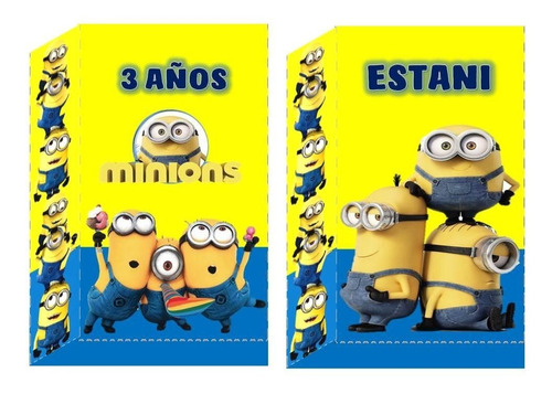 10 Bolsitas Golosineras Com Cierra Stickers Minions