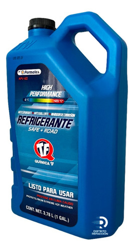 Anticongelante Refrigerante Verde Listo Para Usar Galon