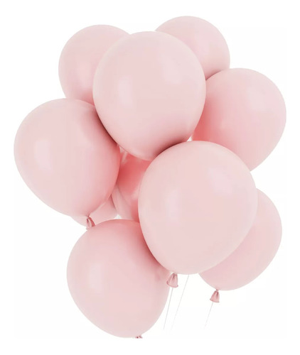 Globos Latex 12 Unidades 30 Cm R12 Rosado Pastel 