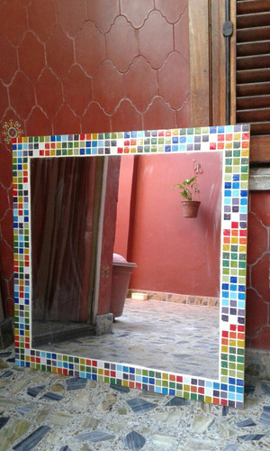 Espejo Venecitas 80x80 Colores Chacras Decoracion Hogar Baño