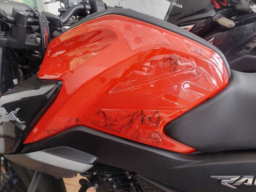 Kit Protector Tanque + Pierneras Stomp Grip Tvs Raider 125