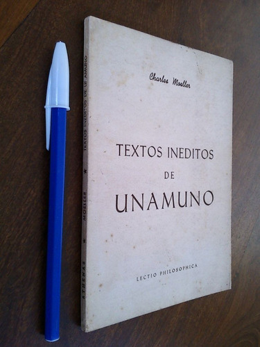 Textos Inéditos De Unamuno - Charles Moeller