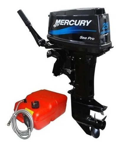 Imagen 6 de 15 de Motor Fuera De Borda Mercury 25hp Sea Pro 2 Tiempos Japones