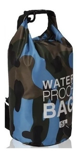 Bolso Estanco 5lt.(pvc 0,3) Camuflado Water Proof º