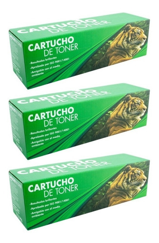 3 Pza Q5949x Toner Tigre 49x Compatible Con P2015d