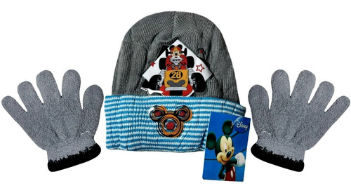 Kit Infantil - Gorro / Touca E Luvas - Inverno Mickey Disney