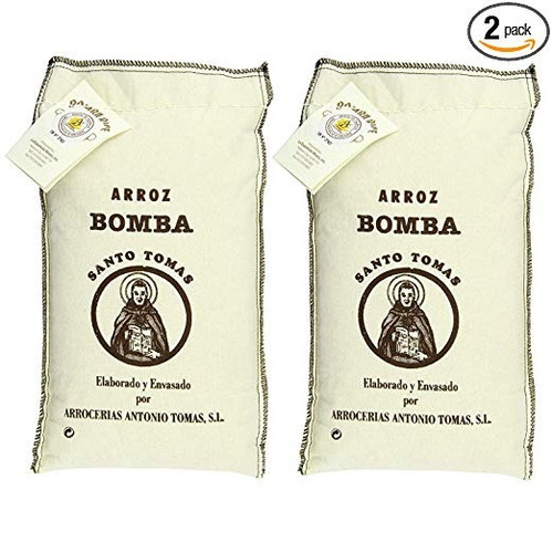 Santo Tomás Bomba Rice, 2,2 Libra (pack De 2)