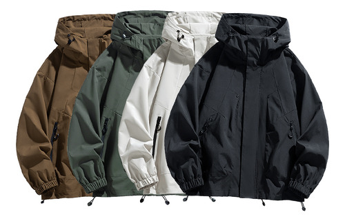 Chaqueta Cortavientos Con Capucha, Gabardinas, Tamaño Extrag