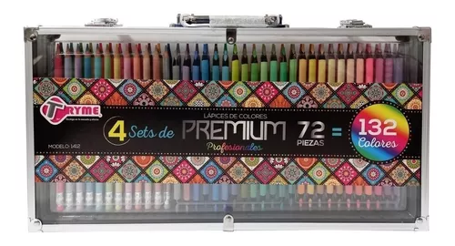 Lápices Colores Profesionales Premium 72 Pz 132 Colors Tryme