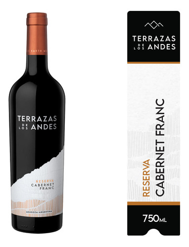 Terrazas de los Andes vino Reserva tinto Cabernet Franc 750ml caja 6 botellas