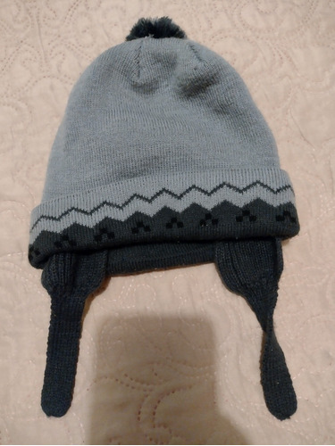 Gorrito Con Forro De Borreguita Para Niño. Talla 1-2 Años