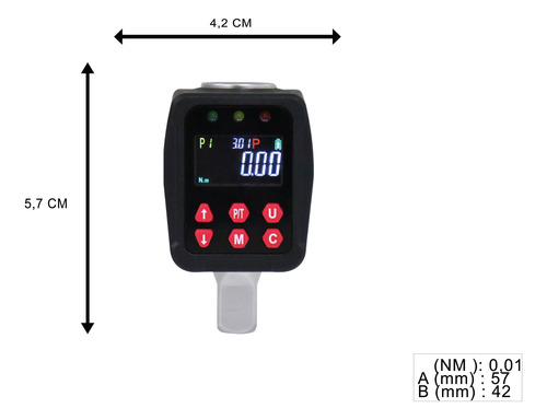 Chave Torquimetro Digital- 1/4'' Torque 1.5 A 30nm