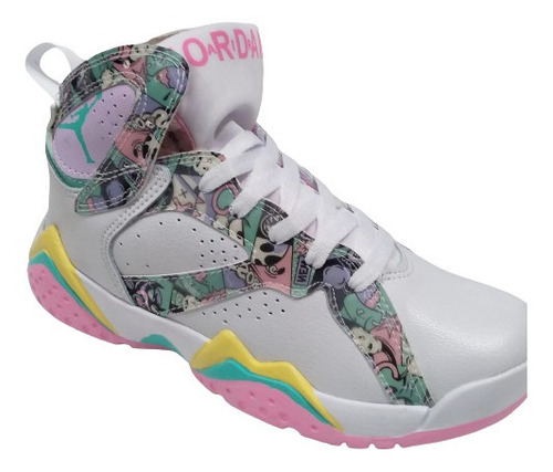 Zapatos Botas Jordan Retro 6 Payasos Dama Rosa Stickers Air 