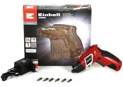 Imagen 2 de 3 de Atornillador Inalámbrico Einhell Tc-sd 3,6 Li + Accesorios