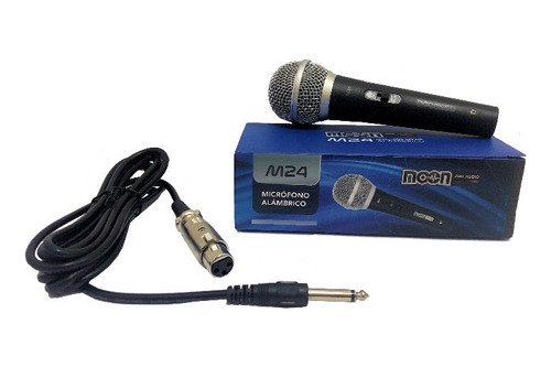 Microfono De Mano Moon M24 Karaoke Voces Con Cable Dinamico 
