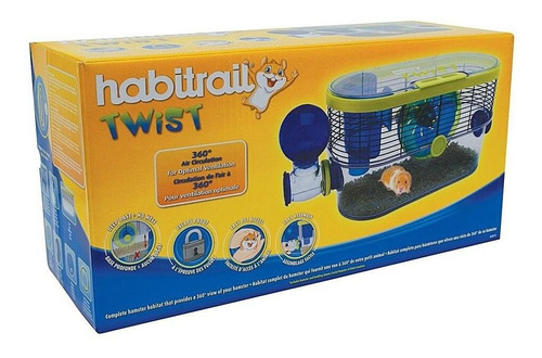 Jaula Hamster Habitrail Twist Kit Color Azul