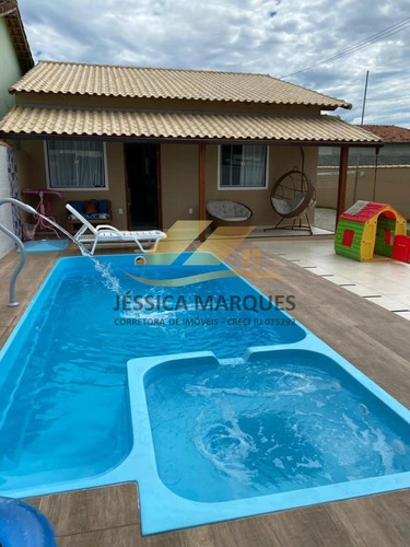 Imagem 1 de 9 de Casa Com 2 Quartos Área Gourmet E Piscina Em Unamar - Jmp-39