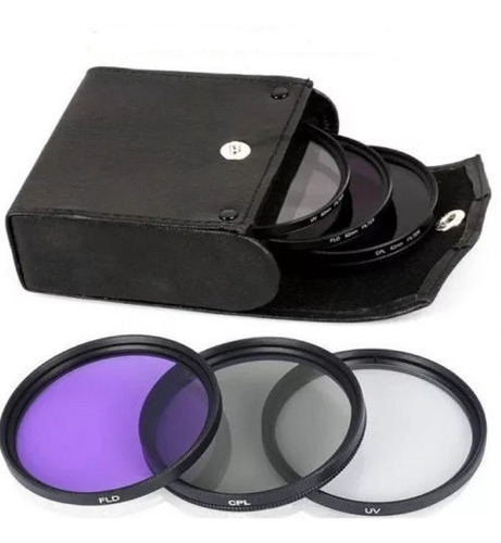 Kit De Filtros De 49mm Uv+cpl+fld+estuche Envío Gratis