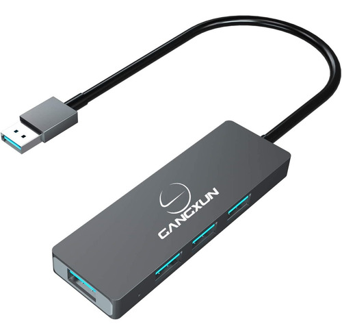 Hub Usb 3.0 De 4 Puertos Gangxun Para Mac Surface Xps Y Mas