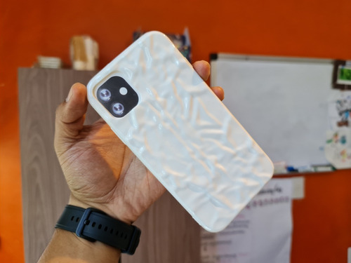 Funda Para iPhone Colores Vivos Textura 3d Moda D Goma +mica