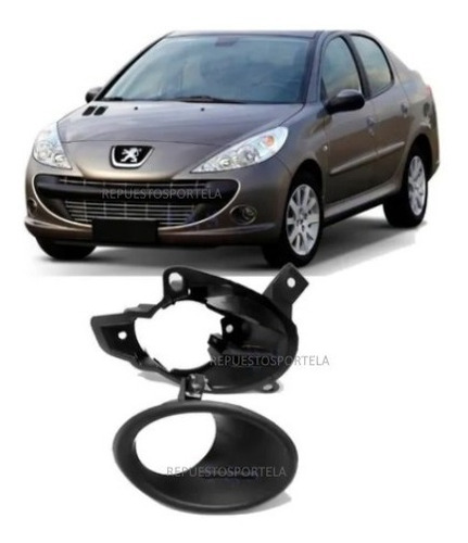 Aro De Faro +soporte Auxiliar Derecho  Peugeot 207 Compact