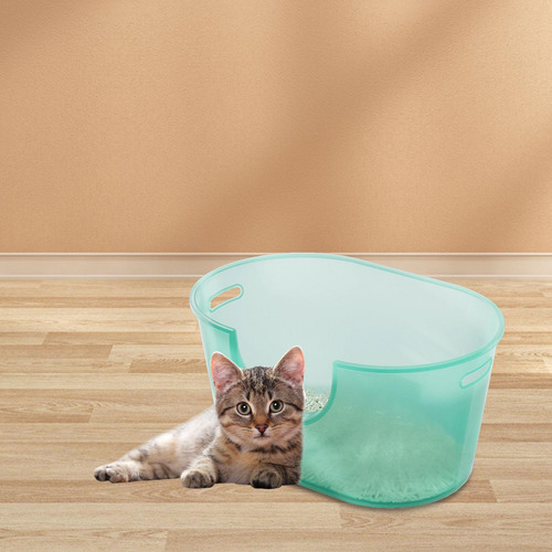 Gatos Abiertos Bolsas Para Gatitos De Baño, Verde