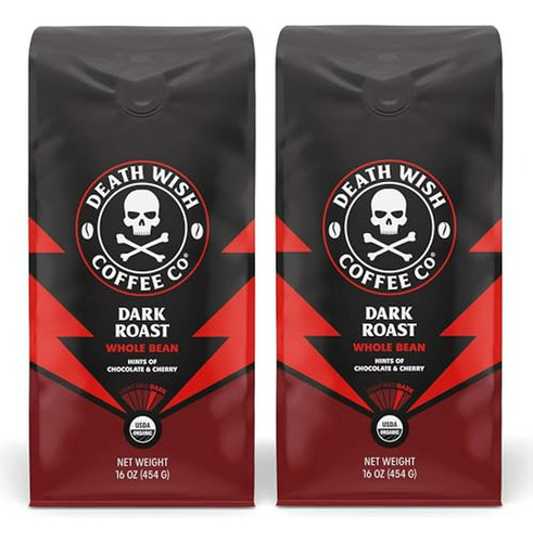 Death Wish Coffee En Grano De Café Bundle Deal, Más Fuerte D